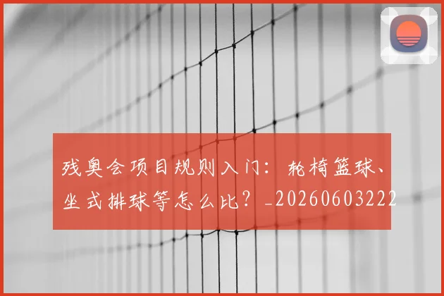 残奥会项目规则入门:轮椅篮球、坐式排球等怎么比?_20260603222626